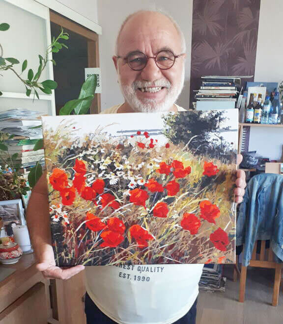 Kundin oder Kunde mit fertigem MALMEA Bild