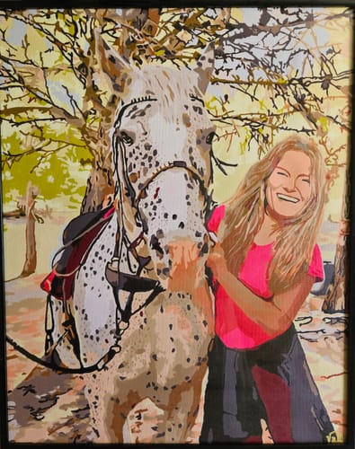 Kundin oder Kunde mit fertigem MALMEA Bild